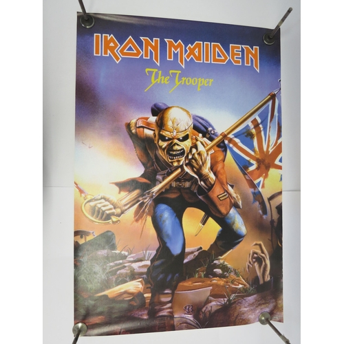 7183 - IRON MAIDEN: Six promotional posters including 'Somewhere Back In time', 'The Trooper', 'The Final F... 