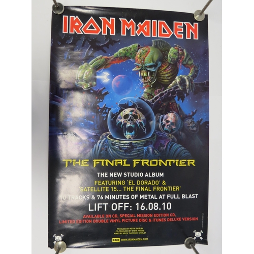 7183 - IRON MAIDEN: Six promotional posters including 'Somewhere Back In time', 'The Trooper', 'The Final F... 