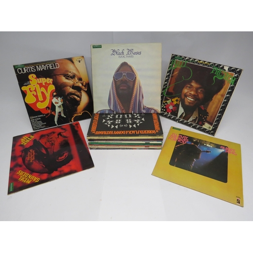 7143 - A collection of Soul, Jazz, Funk, R&B and other LP's to include Isaac Hayes, Billy Preston, Herbie M... 