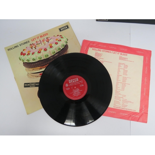 7020 - THE ROLLING STONES: 'Let It Bleed' LP, original UK mono pressing with printed inner sleeve, no poste... 