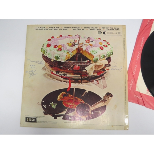 7020 - THE ROLLING STONES: 'Let It Bleed' LP, original UK mono pressing with printed inner sleeve, no poste... 