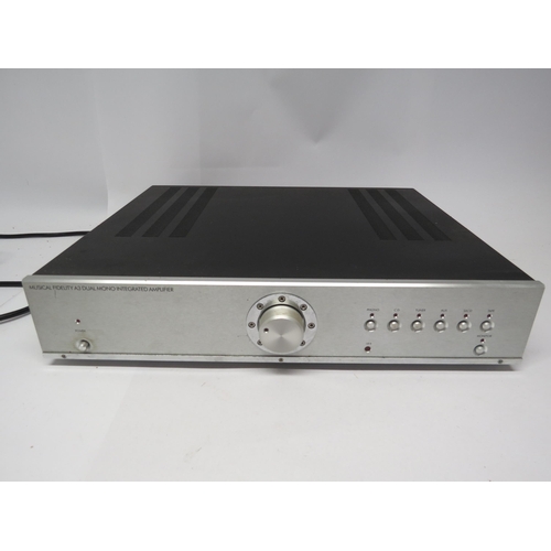 7439 - A Musical Fidelity A3 dual mono integrated amplifier, with installation guide