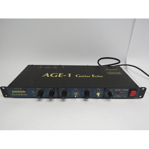 7347 - An Amtech AGE-1 guitar echo rack unit and T.C. Electronic M350 reverb processor (2, a/f)