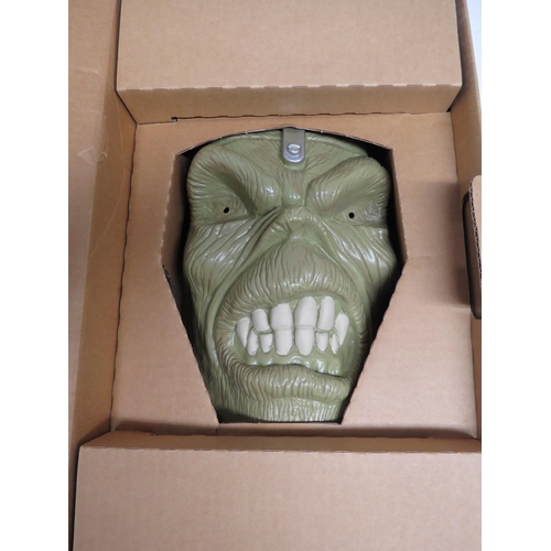 7220 - IRON MAIDEN: 'Eddie Head' CD box set, the green plastic Eddie shaped box with light up LED eyes. Inc... 