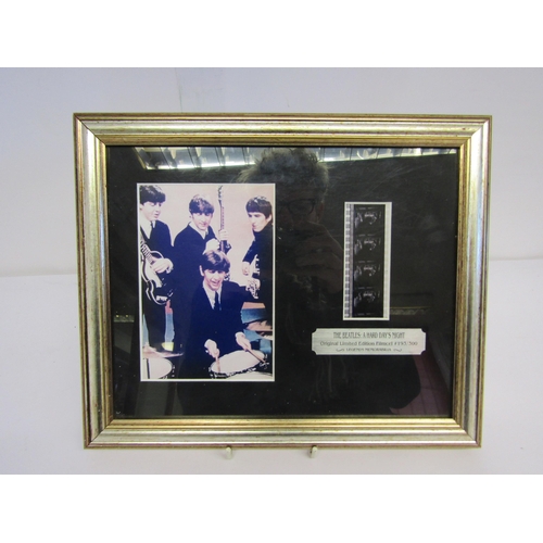 7304 - THE BEATLES: A limited edition A Hard Day's Night filmcel presentation, with certificate of authenti... 