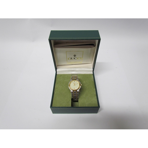 8149 - A lady's Gucci wristwatch, model No.9000L, boxed with paperwork