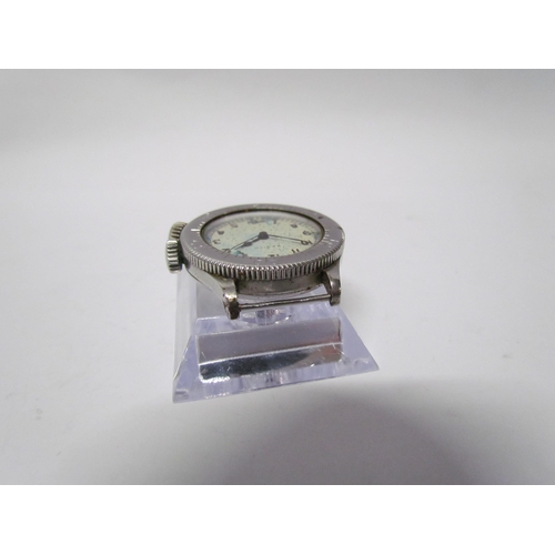 8141 - A WWII RAF Navigator's Mk VIIA wristwatch by Zenith for renovation. The face corroded, stainless ste... 