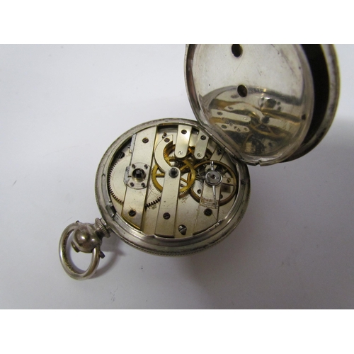 8106 - Three pocket watches including J.W. Benson plated example, fine silver example and William Redwood, ... 