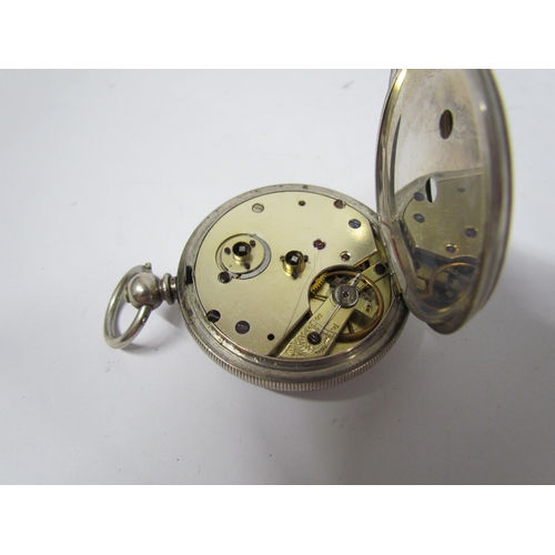 8106 - Three pocket watches including J.W. Benson plated example, fine silver example and William Redwood, ... 