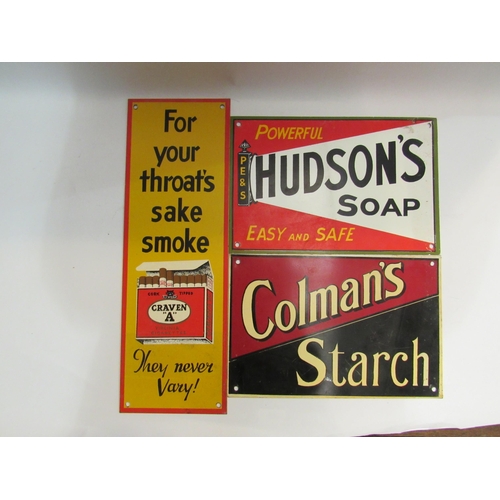 4296 - Three modern enamel advertising signs 