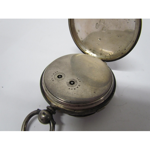 8095 - A Victorian silver cased, centre seconds chronograph pocket watch manufactured in Coventry by James ... 