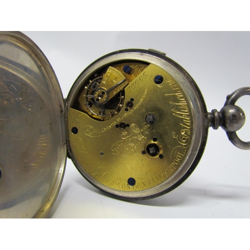 8095 - A Victorian silver cased, centre seconds chronograph pocket watch manufactured in Coventry by James ... 