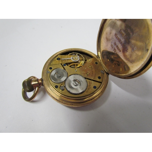 8102 - Two pocket watches including Meteor (face damaged) nickle cased and two Stop watches (damage to one ... 