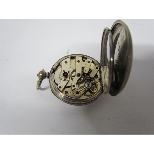 8100 - Four fob watches including two fine silver examples, one marked 935 Kemp & Wilcox, Wolverhampton & B... 