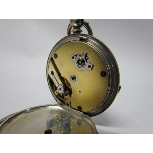 8107 - An Elgin cased 14k gold filled pocket watch, Argent example with silver face and bimetallic example ... 