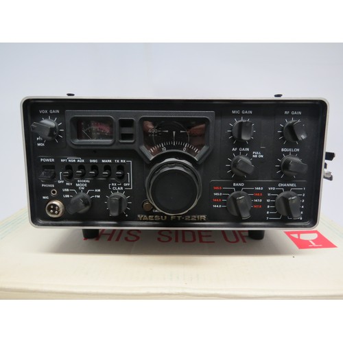 7424 - A boxed Yaesu Musen FT-221R VHF transceiver