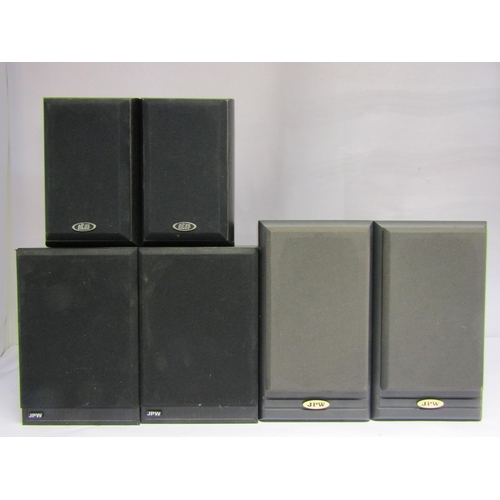 7394 - Three pairs of speakers comprising JPW ML310 bi-wired, JPW Mini Monitor and Eltax Millenium Sat