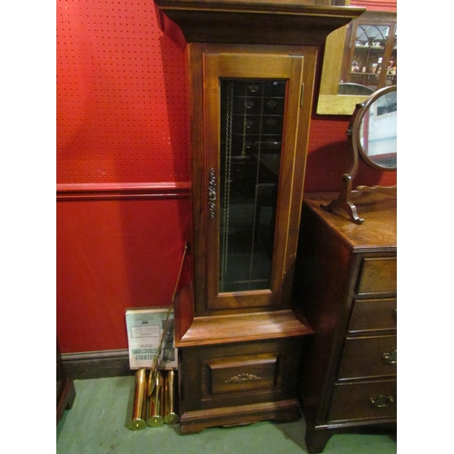 4061 - A modern 'Emperor' longcase clock with pendulum and three weights