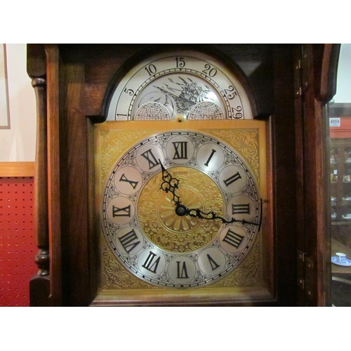 4061 - A modern 'Emperor' longcase clock with pendulum and three weights