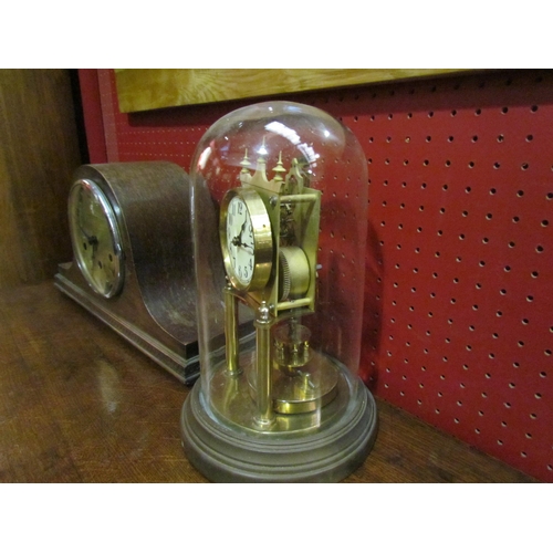 4072 - A Northern Goldsmiths Co. Napoleon hat mantel clock and an anniversary clock