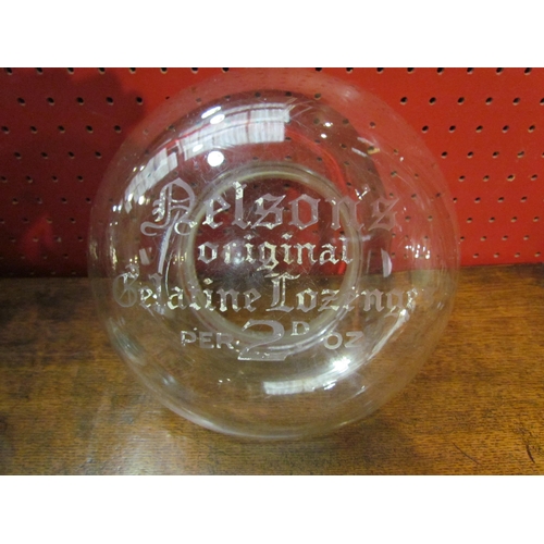 4080 - A 'Nelson's Original Gelatine Lozenges' glass shop display jar