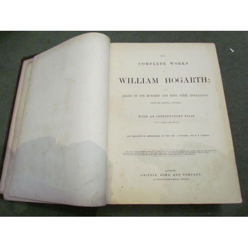 4089 - The Complete Work of William Hogarth, circa 1860, Griffin, Bohn & Co., 150 steel engraved plates aft... 