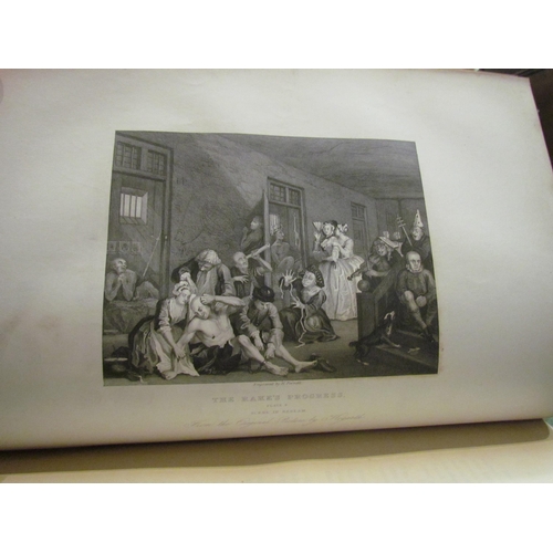 4089 - The Complete Work of William Hogarth, circa 1860, Griffin, Bohn & Co., 150 steel engraved plates aft... 