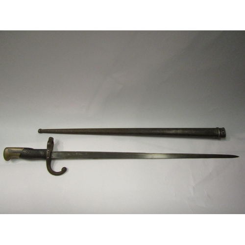 4313 - A 19th Century French Gras bayonet with scabbard