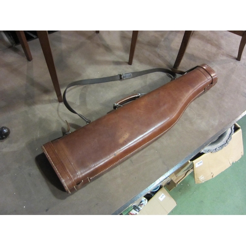 4208 - A leather leg of mutton gun case