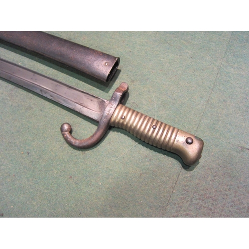 4221 - A 19th Century French Chassepot bayonet with scabbard