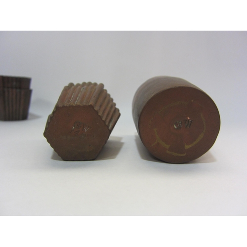 4224 - Nineteen copper tin canele molds