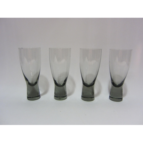 4252 - An Edenfalk & Skruf square vase together with other glasswares (7)