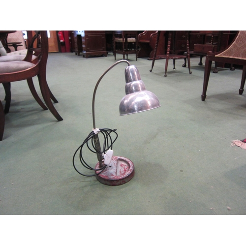 4278 - An industrial table lamp with weighted base, 54cm tall