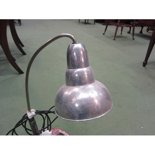 4278 - An industrial table lamp with weighted base, 54cm tall