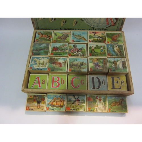 4297 - A boxed 'ABC and 123' picture blocks set, together with an atlas example (2)