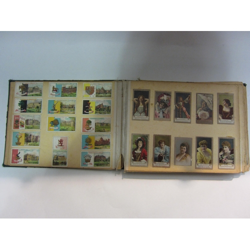 4298 - Three albums containing mainly Victorian scrapbook contents and various cigarette cards