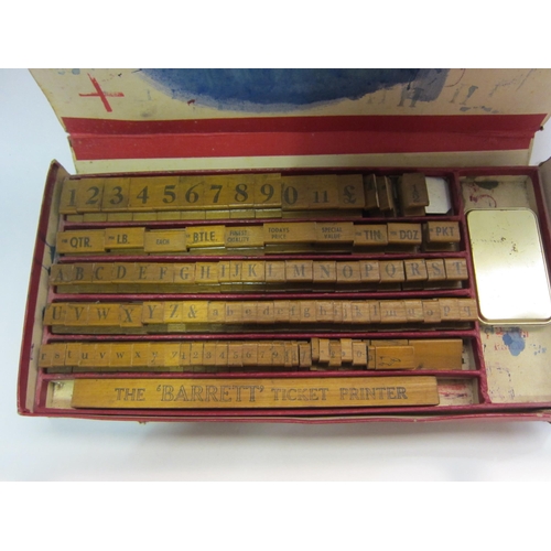 4299 - An early-mid 20th Century 'Silent Salesman' printing set, boxed    GROUP