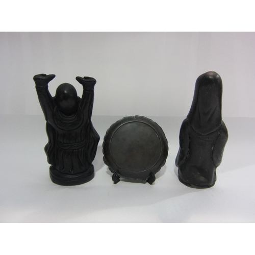 4012 - A selection of Oriental items including carved soapstone pagoda tower (44cm tall), two stands, metal... 