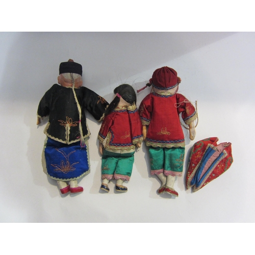 4017 - A set of three early 20th Century Chinese composition dolls