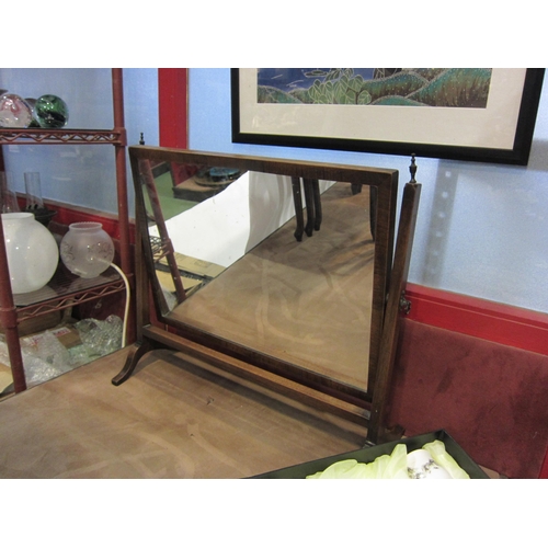 4019 - An Edwardian mahogany swing mirror