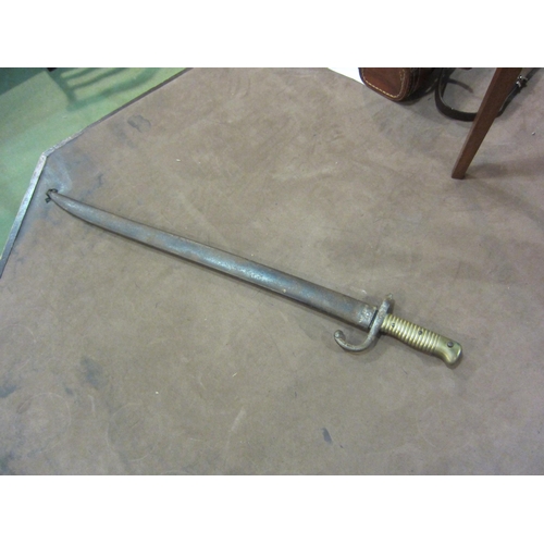 4187 - A 19th Century French Chassepot bayonet with scabbard