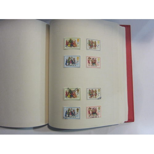 4396 - Two stamp albums (to include a Penny Black) and three stock book pages of Penny Red stamps