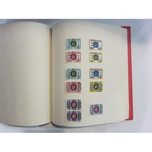 4396 - Two stamp albums (to include a Penny Black) and three stock book pages of Penny Red stamps