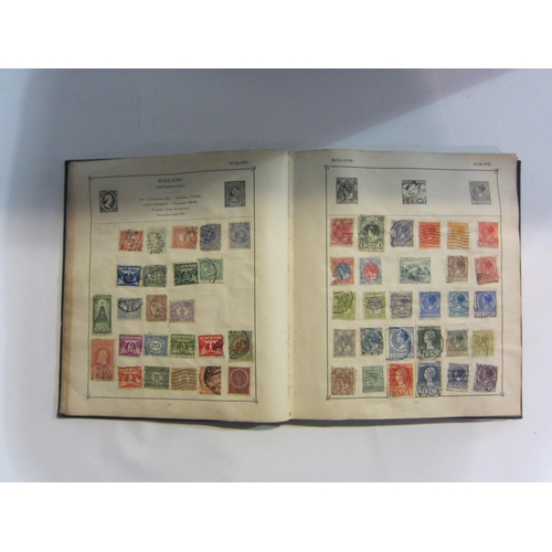 4396 - Two stamp albums (to include a Penny Black) and three stock book pages of Penny Red stamps