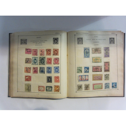 4396 - Two stamp albums (to include a Penny Black) and three stock book pages of Penny Red stamps