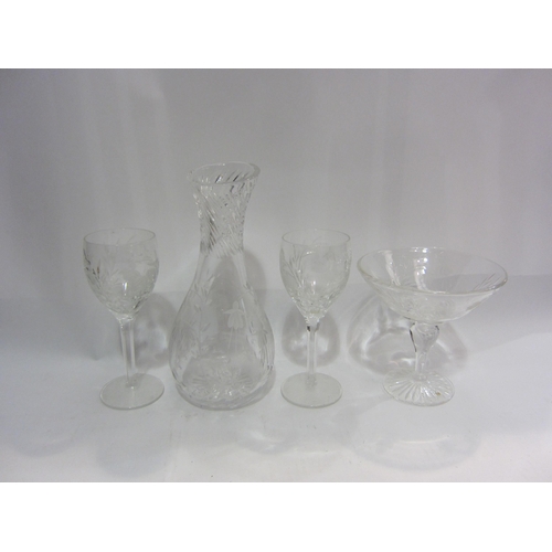 4430 - A collection of Stuart crystal glasses, jug, etc.                (E) £10-20