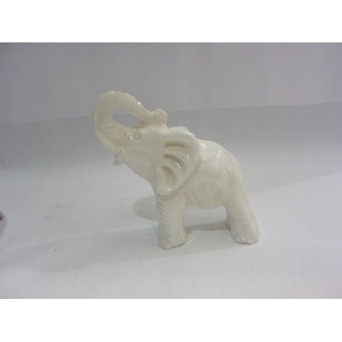 4439 - A carved stone turtle and elephant together with another (3)             (E) £10-20