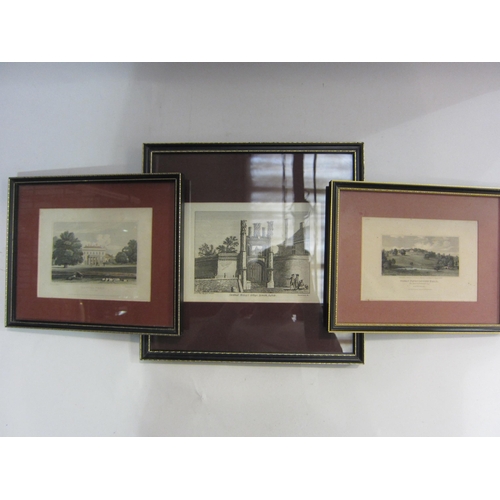 4442 - A group of nine prints depicting Suffolk including Helmingham Hall and Kentwell Hall, framed and gla... 