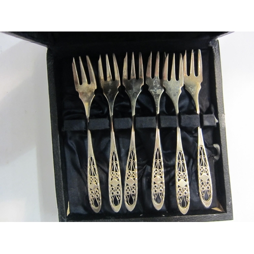 4454 - Four cased part and full cutlery sets including three piece christening set, teaspoons etc