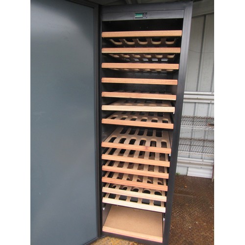 3207 - Justvin TZZOV Tall winefridge fitted with sliding interior shelves.  Key in office.  DTI FAILURE:  P... 